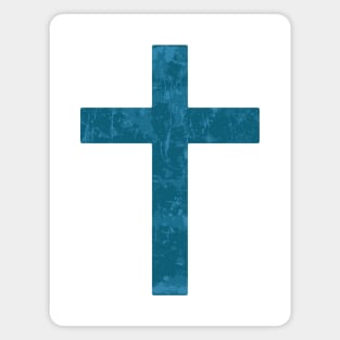 Christian Cross (Blue Lichen) Magnet